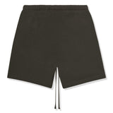 FEAR OF GOD ESSENTIALS SWEAT SHORTS 'OFF BLACK'