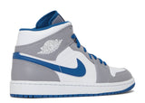 AIR JORDAN 1 MID CEMENT TRUE BLUE