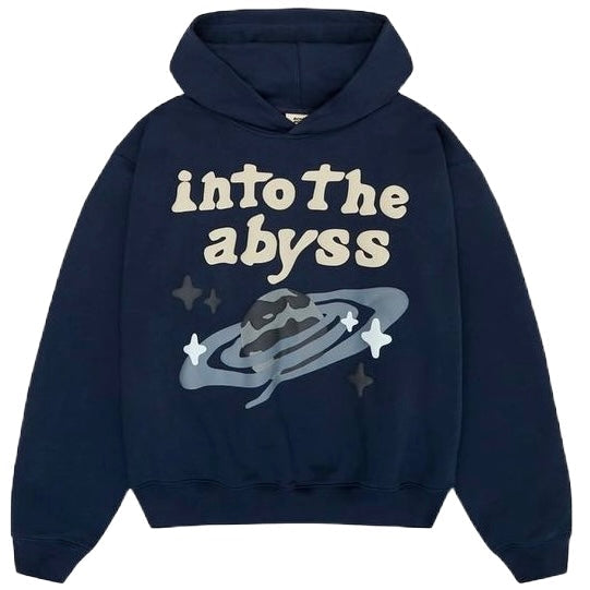 BROKEN PLANET INTO THE ABYSS HOODIE - OUTER SPACE BLUE