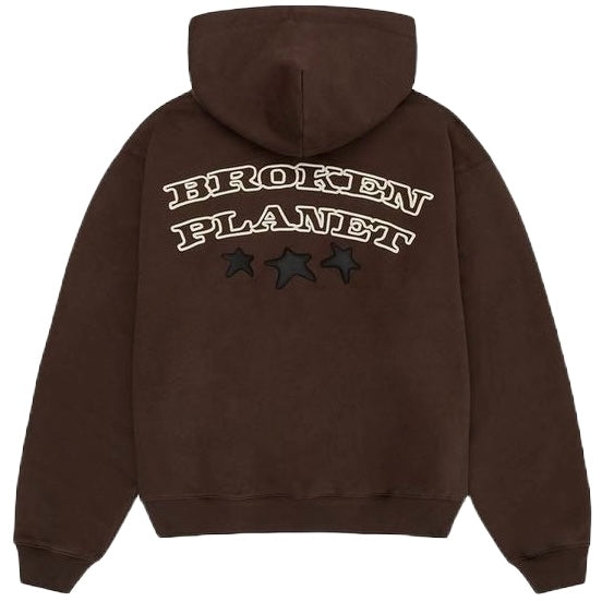 BROKEN PLANET OUT OF SERVICE HOODIE - MOCHA BROWN