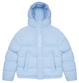 TRAPSTAR DECODED HOODED PUFFER JACKET 2.0 - ICE BLUE