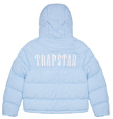 TRAPSTAR DECODED HOODED PUFFER JACKET 2.0 - ICE BLUE