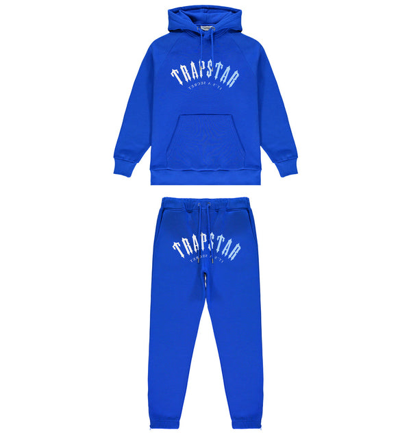 TRAPSTAR IRONGATE ARCH ITS A SECRET HOODED GEL TRACKSUIT - BLUE