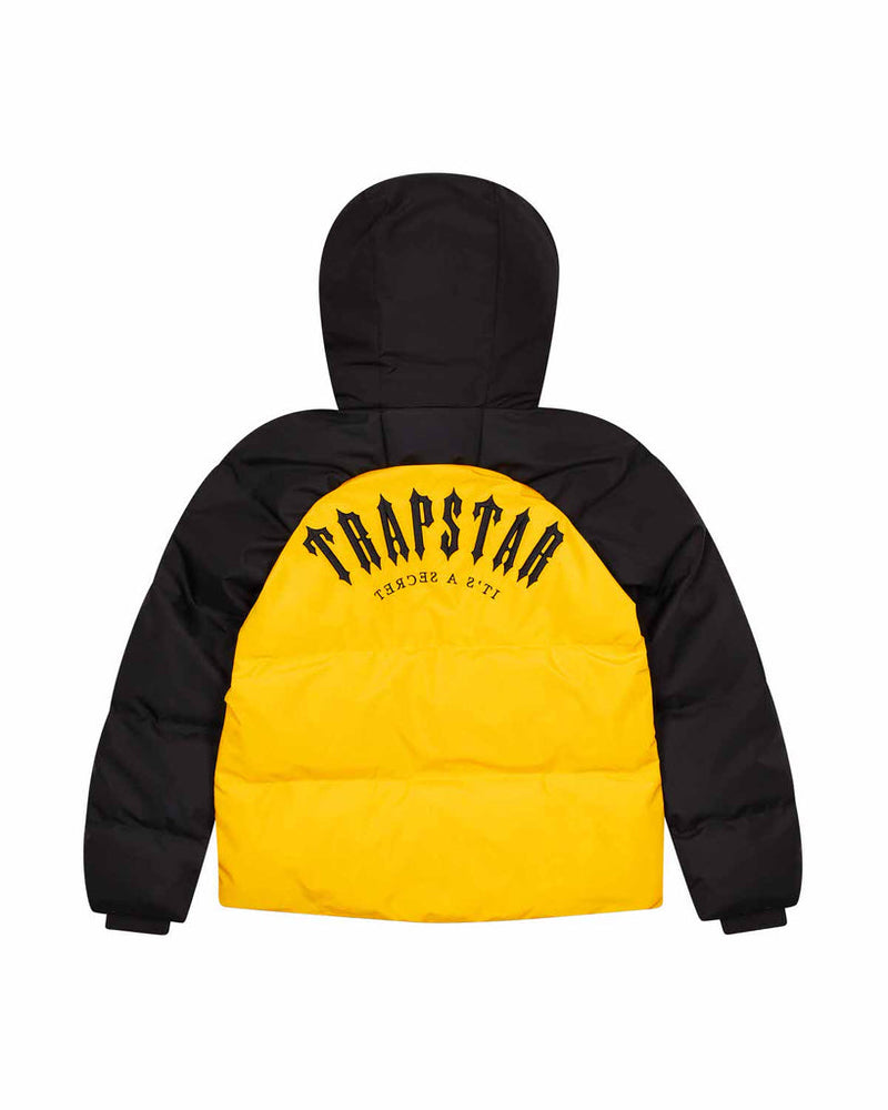 TRAPSTAR IRONGATE ARCH PUFFER JACKET AW23 - YELLOW / BLACK