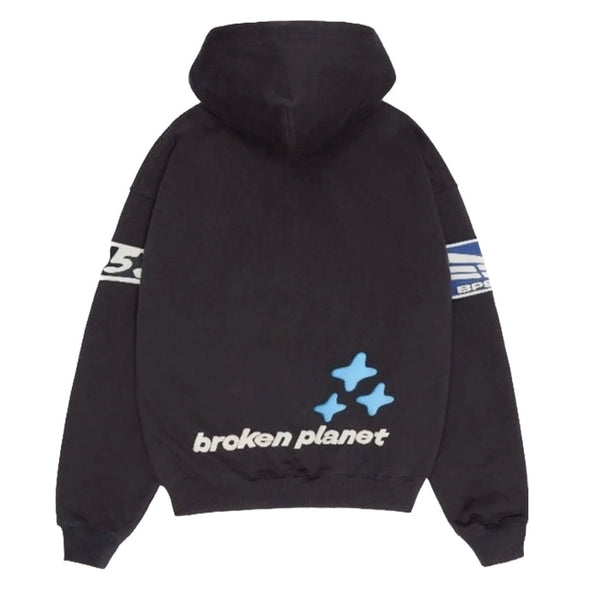 BROKEN PLANET ESCAPE TO THE FUTURE SOOT BLACK HOODIE