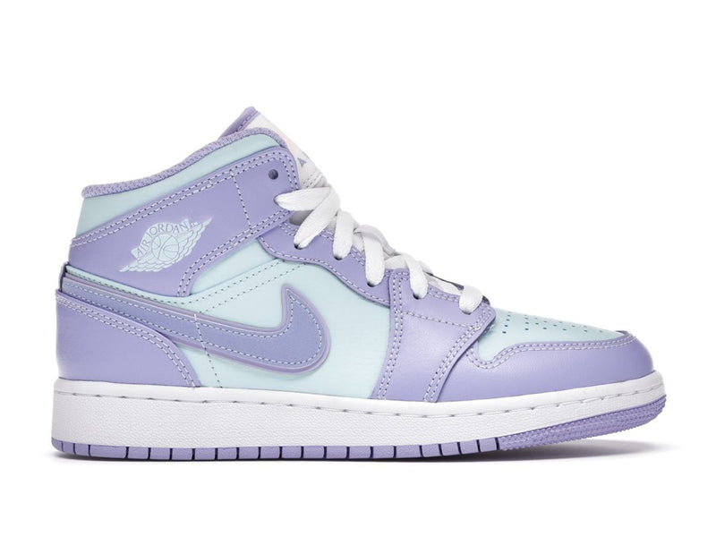 AIR JORDAN 1 MID PURPLE AQUA BLUE