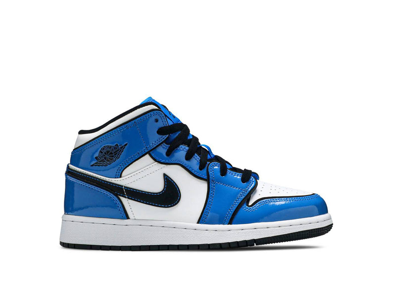AIR JORDAN 1 MID SIGNAL BLUE GS