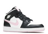 AIR JORDAN 1 MID WHITE LIGHT ARCTIC PINK GS