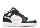 AIR JORDAN 1 MID WHITE LIGHT ARCTIC PINK GS